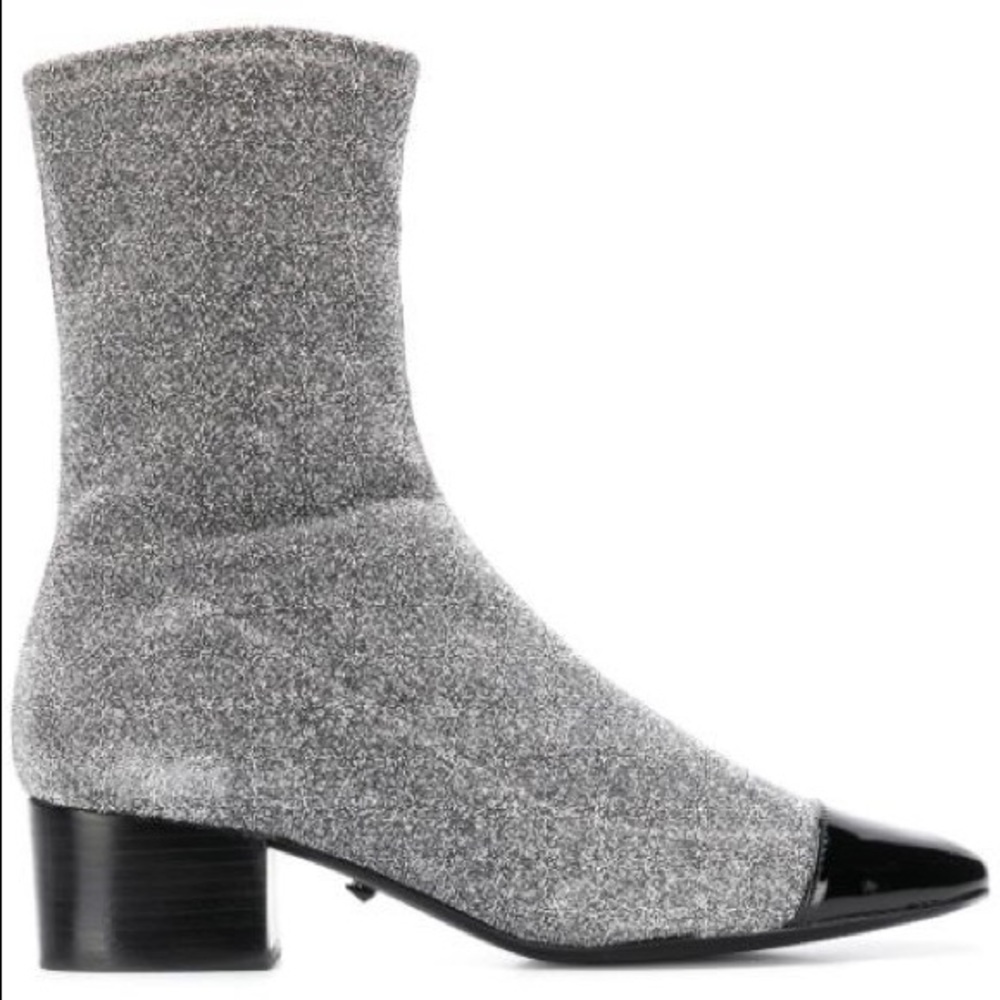 Schutz Lilith Glitter Ankle Boots size 8